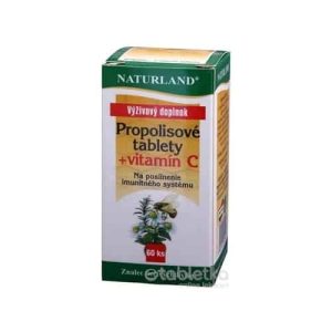 NATURLAND PROPOLISOVÉ TABLETY + VITAMÍN C 1x60ks