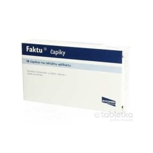 FAKTU čapíky 100mg/2,5mg 10 čapíkov