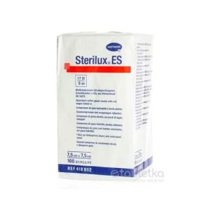 STERILUX ES NEST. kompres nesterilný, 17 vlákien 8 vrstiev (7,5cmx7,5cm) 1×100 ks