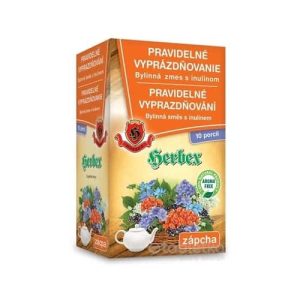 HERBEX PRAVIDELNÉ VYPRÁZDŇOVANIE bylinná zmes s inulínom, vrecká (10×6 g + 10×8 g)