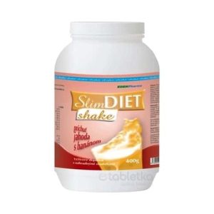 EDENPharma SLIM DIET SHAKE plv (príchuť jahoda+banán) 400 g