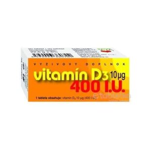 NATURVITA VITAMÍN D3 10 μg (400 I.U.) 1x90ks