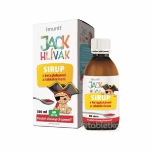 HLIVA JACK HLÍVÁK SIRUP glukány, laktoferín-Imunit sirup pre deti (60 dávok) 300 ml