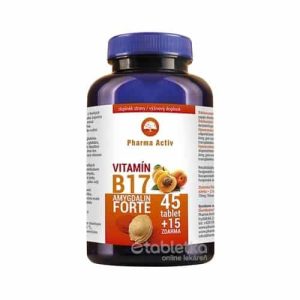 Pharma Activ Amygdalin Forte Vitamín B17 tbl 45+15 zdarma (60 ks) 