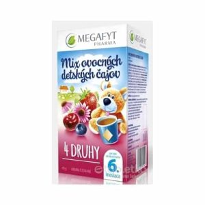 MEGAFYT MIX ovocných detských čajov 4 DRUHY 20×2 g (40 g) 