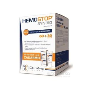 HEMOSTOP SYNBIO – DA VINCI (60+30 cps zadarmo) 90 cps + gél 75 ml zadarmo – 1 set