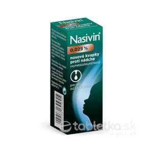 Nasivin 0,025% kvapky do nosa 10ml