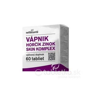 nefdesanté VÁPNIK HORČÍK ZINOK SKIN KOMPLEX tbl 6×10 (60 ks)