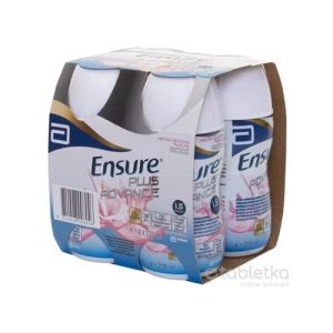 Ensure PLUS ADVANCE jahodová príchuť 4×220 ml