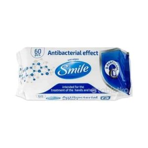 SMILE vlhčené obrúsky antibakteriálne 60 ks