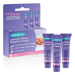 LANSINOH HPA lanolin Minis krém na bradavky 3x7ml