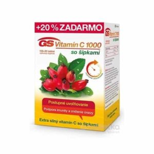 GS Vitamín C 1000 so šípkami 100+20 tabliet