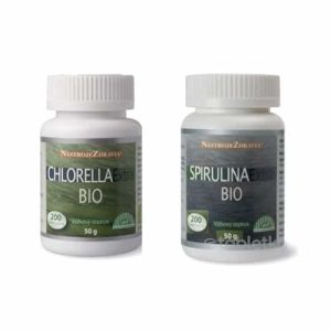 CHLORELLA Extra BIO + SPIRULINA Extra BIO (2×200 tbl) – 1 set