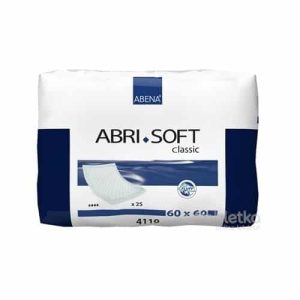 ABENA ABRI SOFT 60×60 cm podložka absorpčná, 1×25 ks