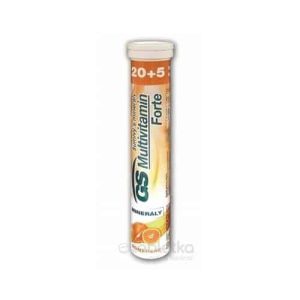 GS Multivitamín Forte šumivý s minerálmi pomaranč 25 tbl