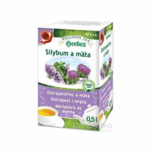 HERBEX Silybum a mäta bylinná zmes (wellness tea) 20×4 g