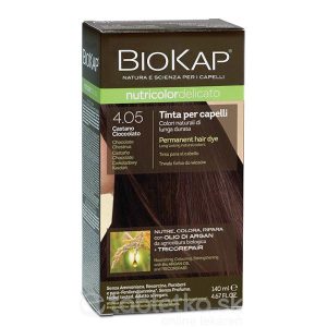 BIOKAP nutricolordelicato farba na vlasy, 140 ml, gaštanová čokoláda 4.05