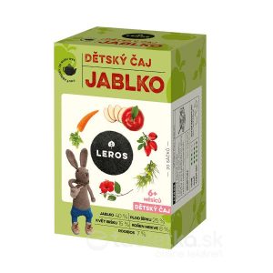 LEROS DETSKÝ ČAJ JABLKO nálevové vrecká (od 6+ mesiacov) 20×2 g (40 g)